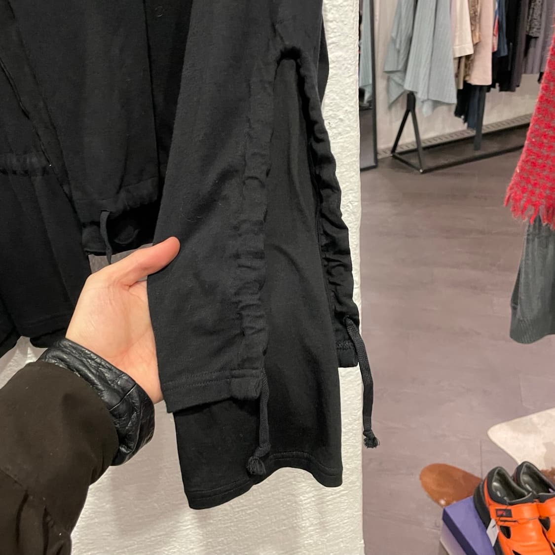 요지야마모토 레이어드 후드집업 상품이미지3