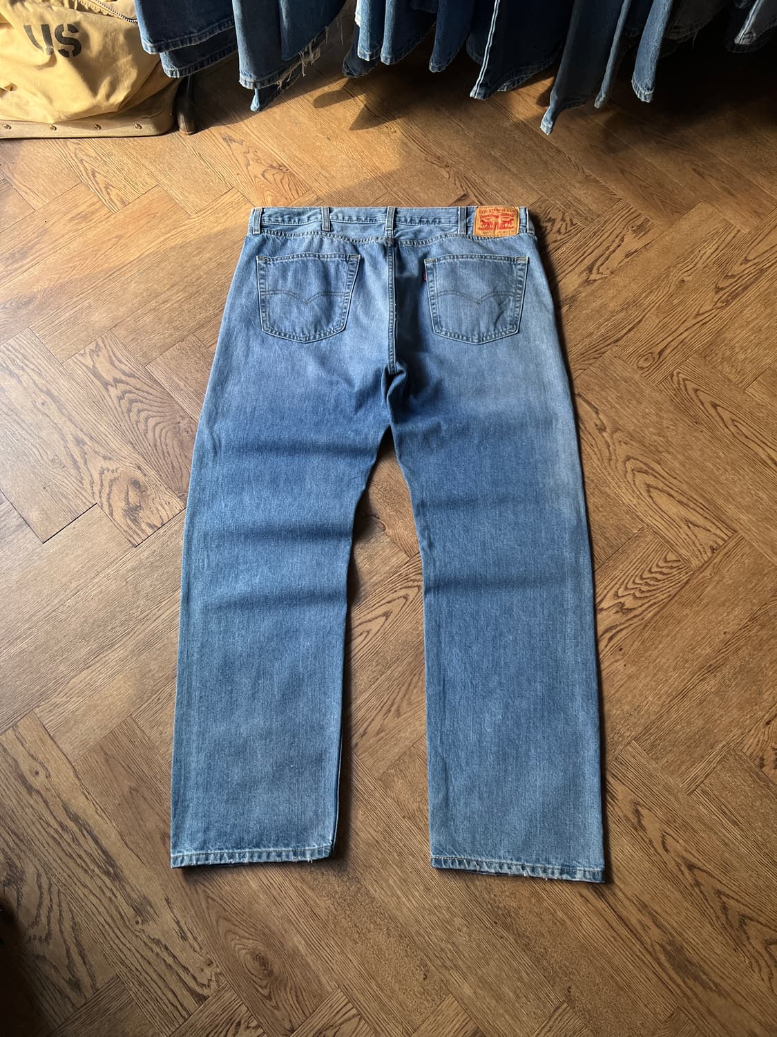 [40]리바이스 505 빈티지 워싱 빅사이즈 데님 팬츠 상품이미지6