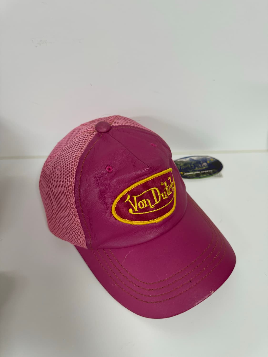 본더치 Von Dutch 레더 메쉬캡 모자 상품이미지3
