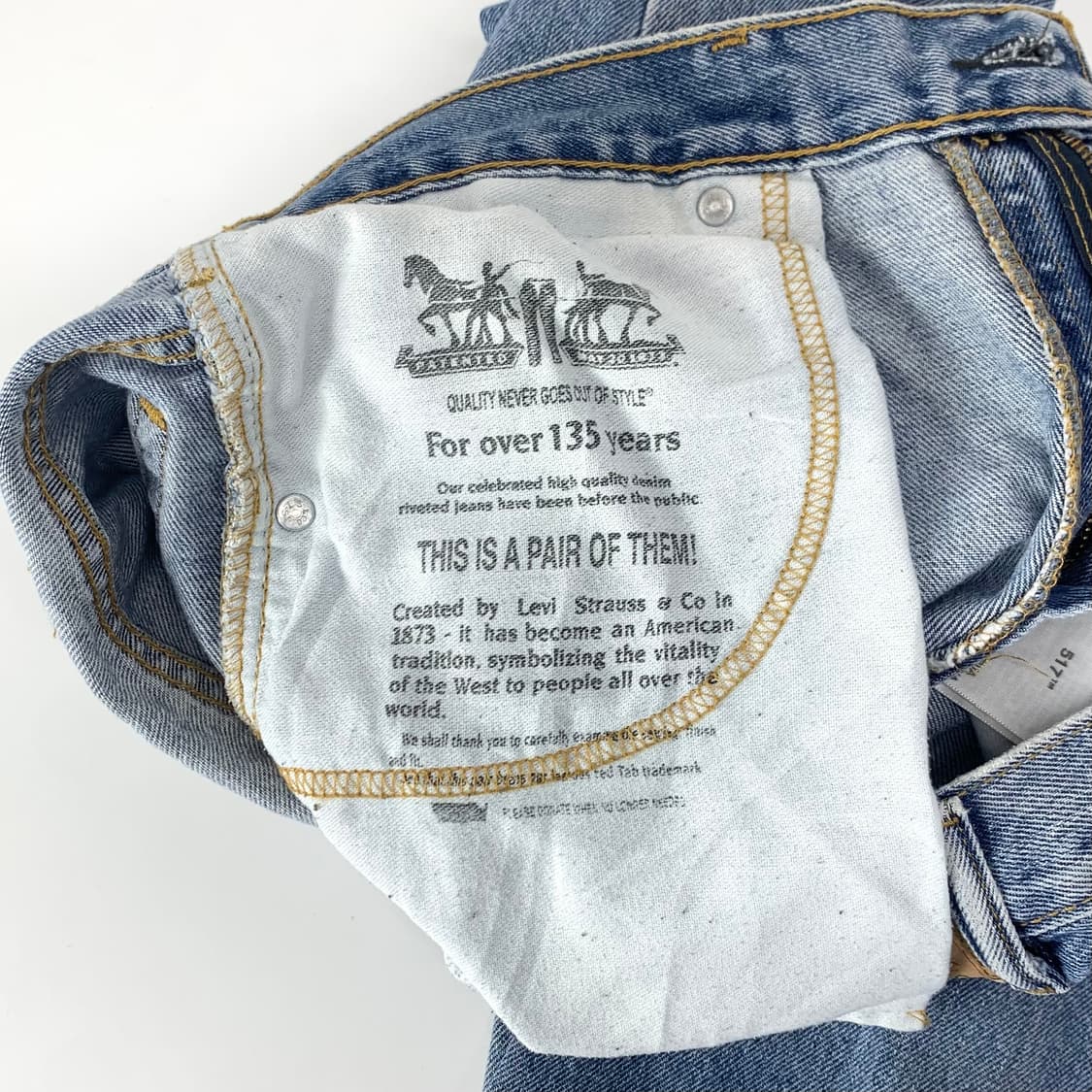 [32x30] 리바이스 517 데님 팬츠 상품이미지9