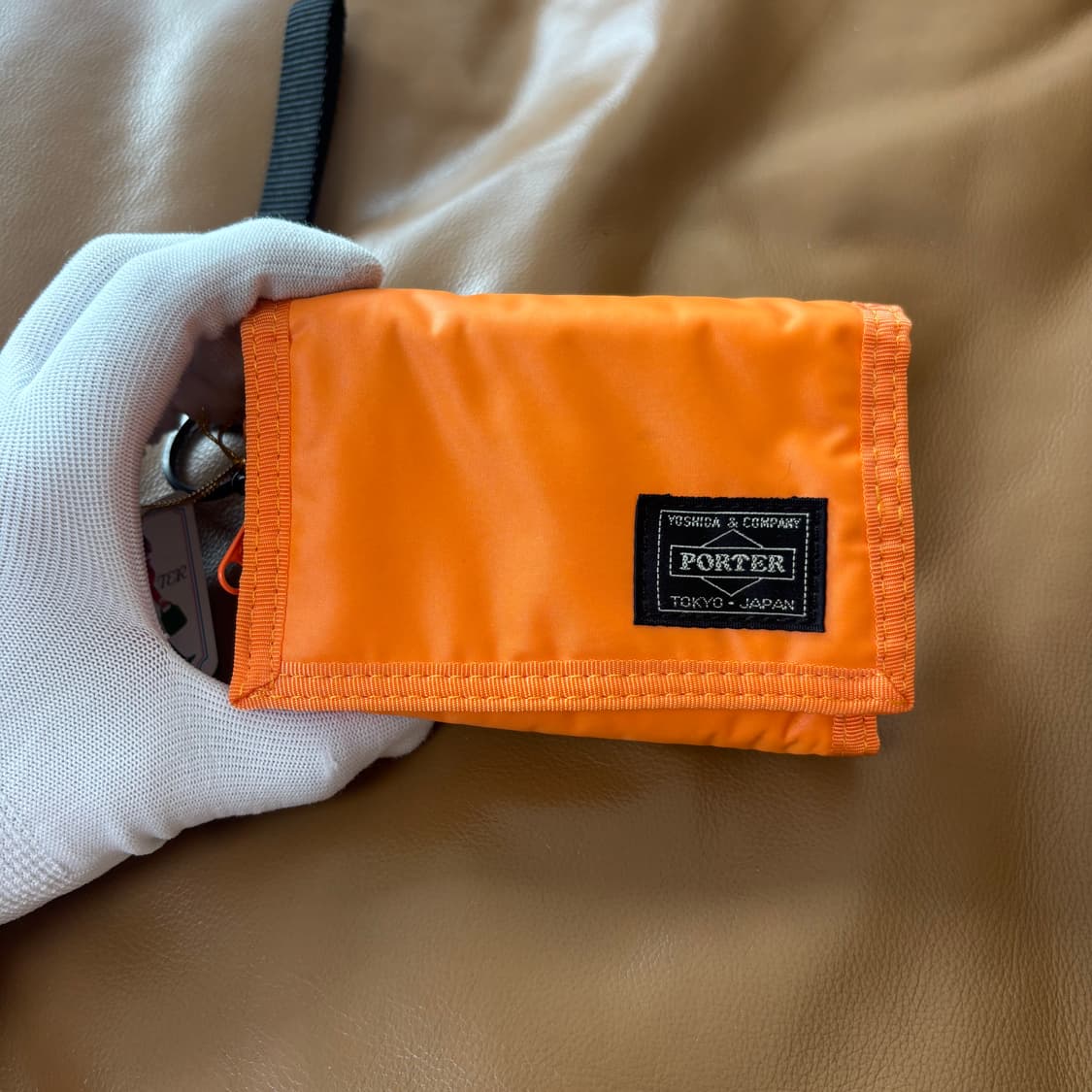 PORTER 포터 캡슐 월렛 지갑 오렌지 (스트랩 포함) 상품이미지4