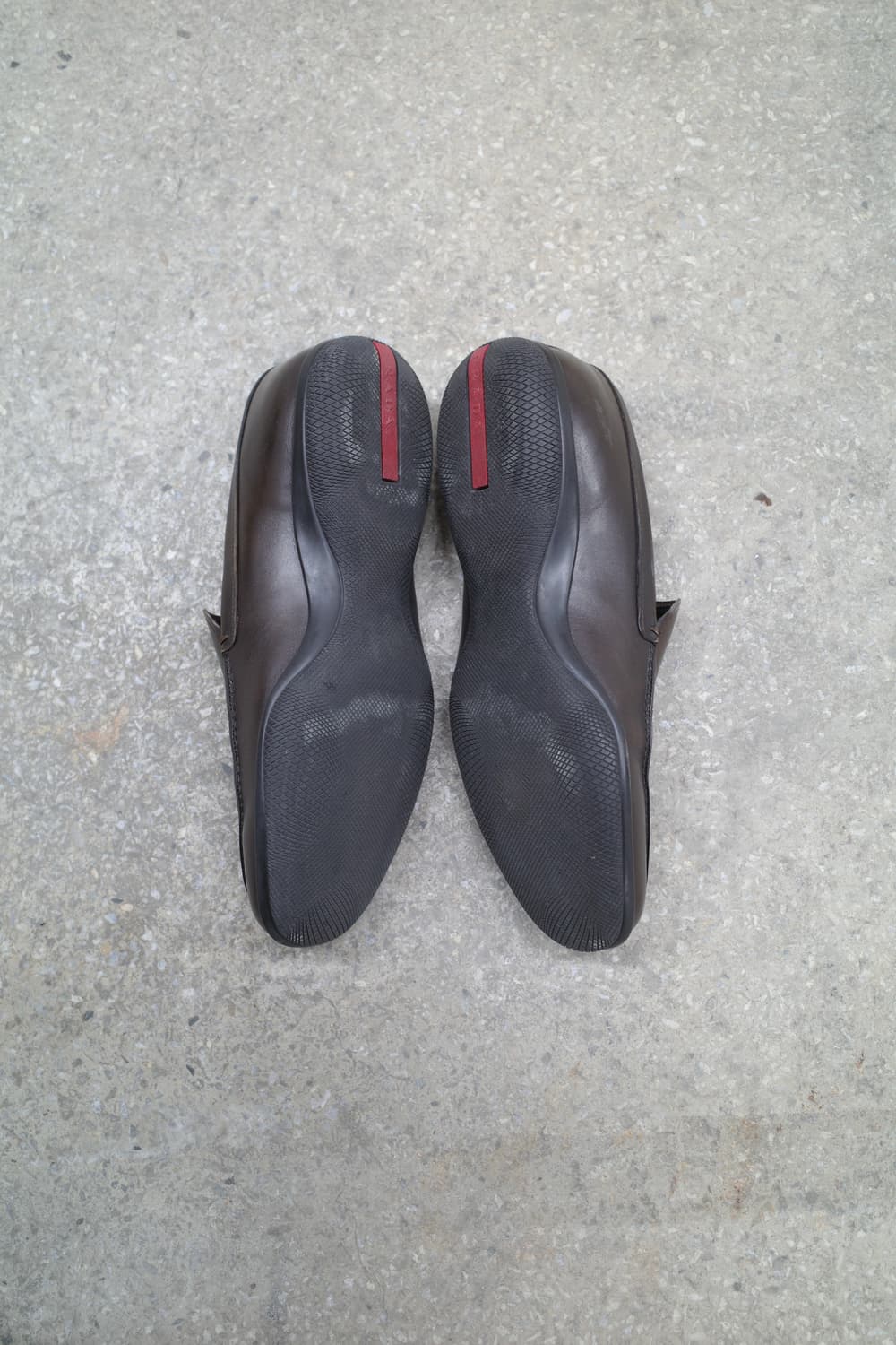 Prada Sports Leather Loafers Dark Brown 상품이미지3