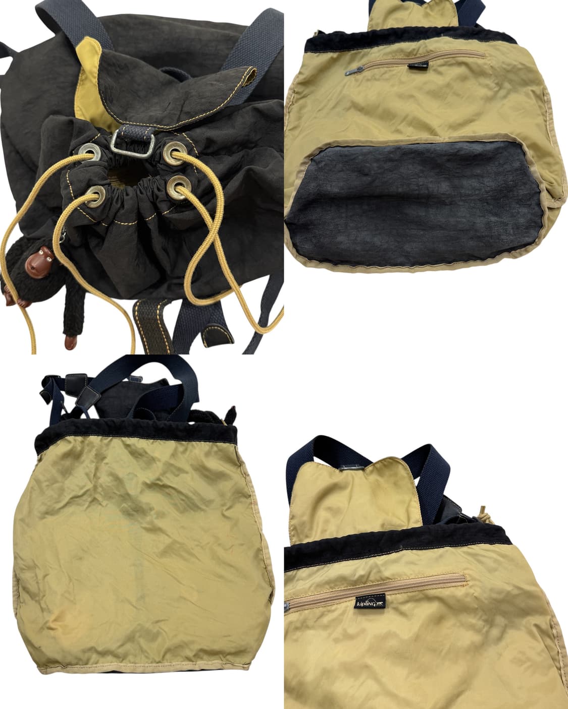 키플링 빈티지 모리걸 Y2K 포켓 복조리백팩 가방 블랙 상품이미지5