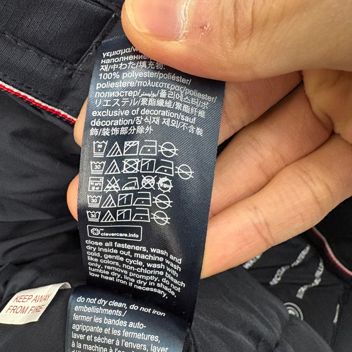 타미힐피거 네이비 후드 패딩 점퍼 남s 상품이미지8