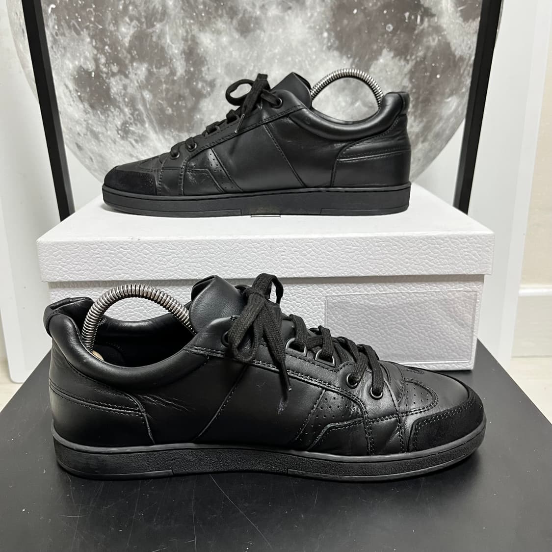 정품 38) 디올 카프스킨 CD 로고 스니커즈 240~245 상품이미지2