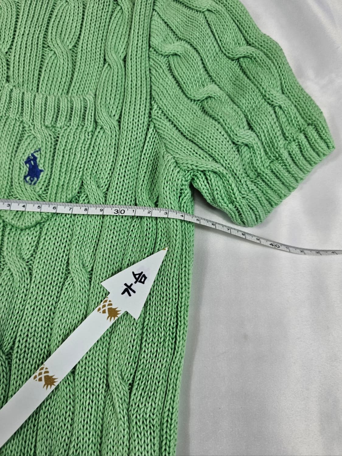 폴로케이블반팔니트 상품이미지5