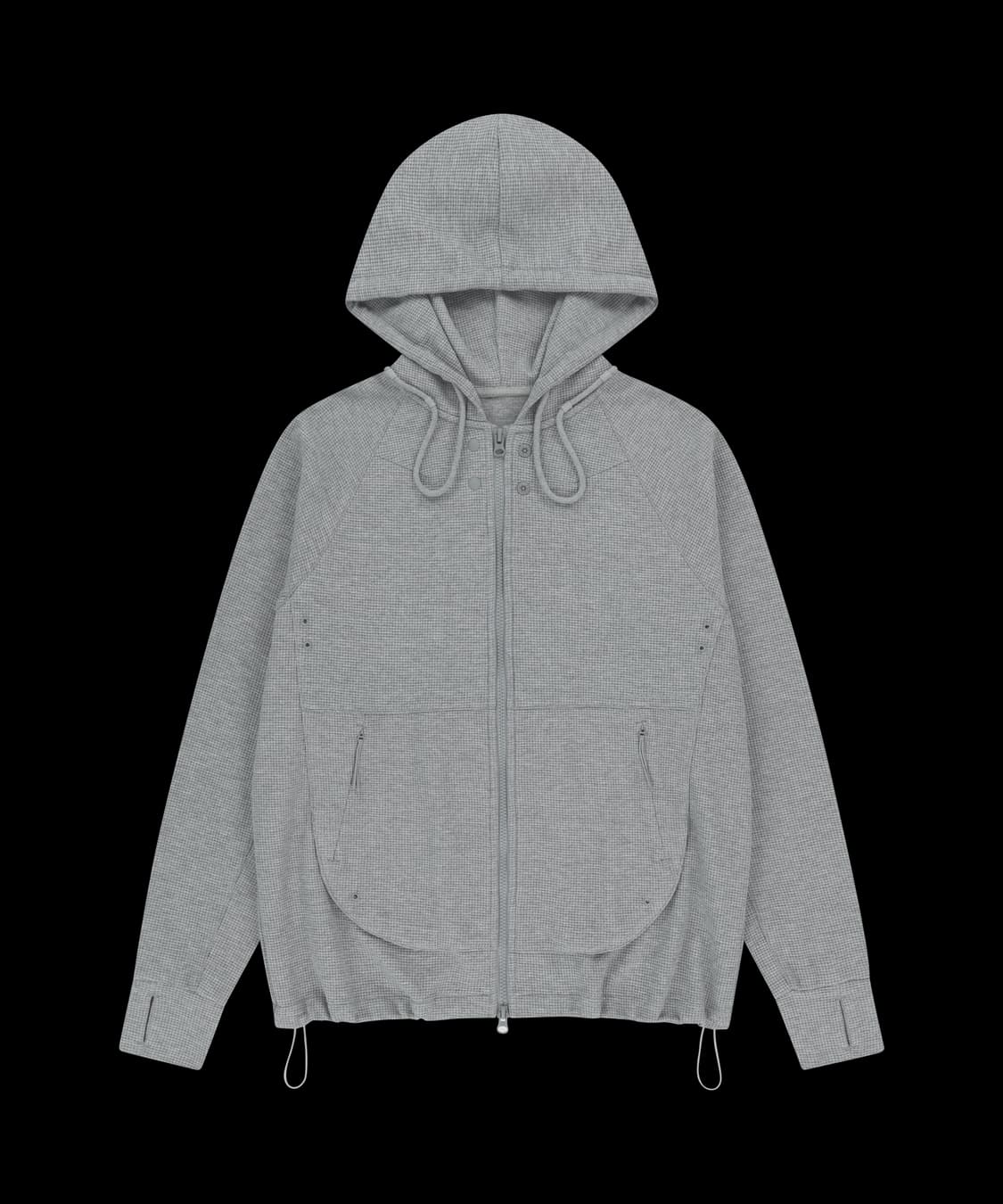 산산기어CIRCUIT ZIP-UP HOODIE [MELANGE GREY] 상품이미지1