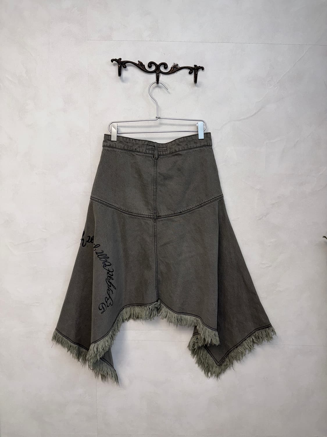 Prenda denim unbalanced midi skirt 상품이미지4