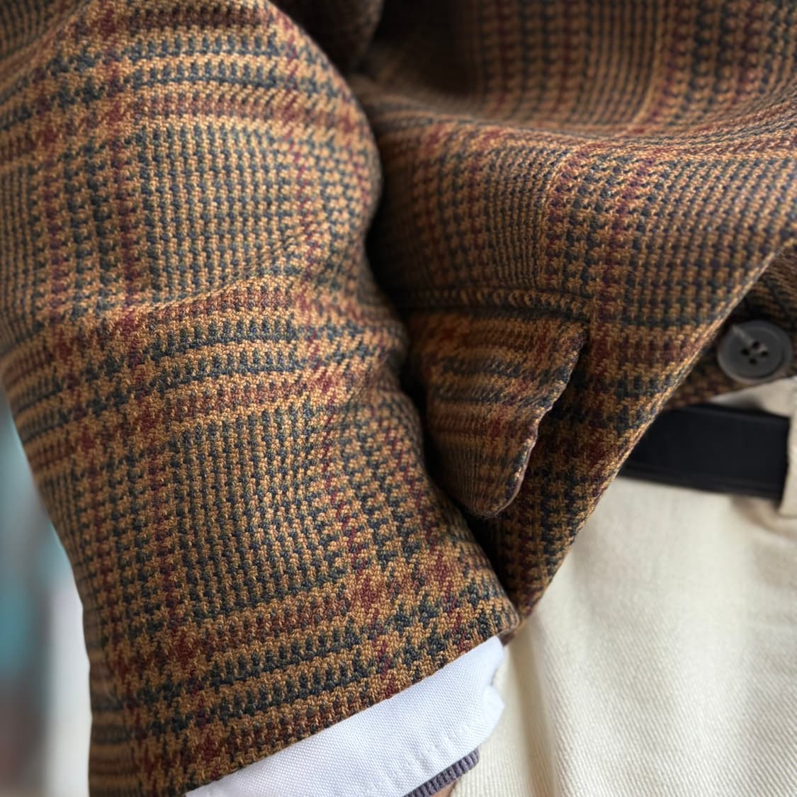 갤럭시 글렌 체크 울 자켓 103-105 상품이미지9