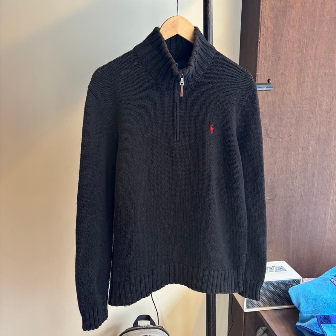 16116 - 폴로 랄프로렌 블랙 반집업 니트 상품이미지2