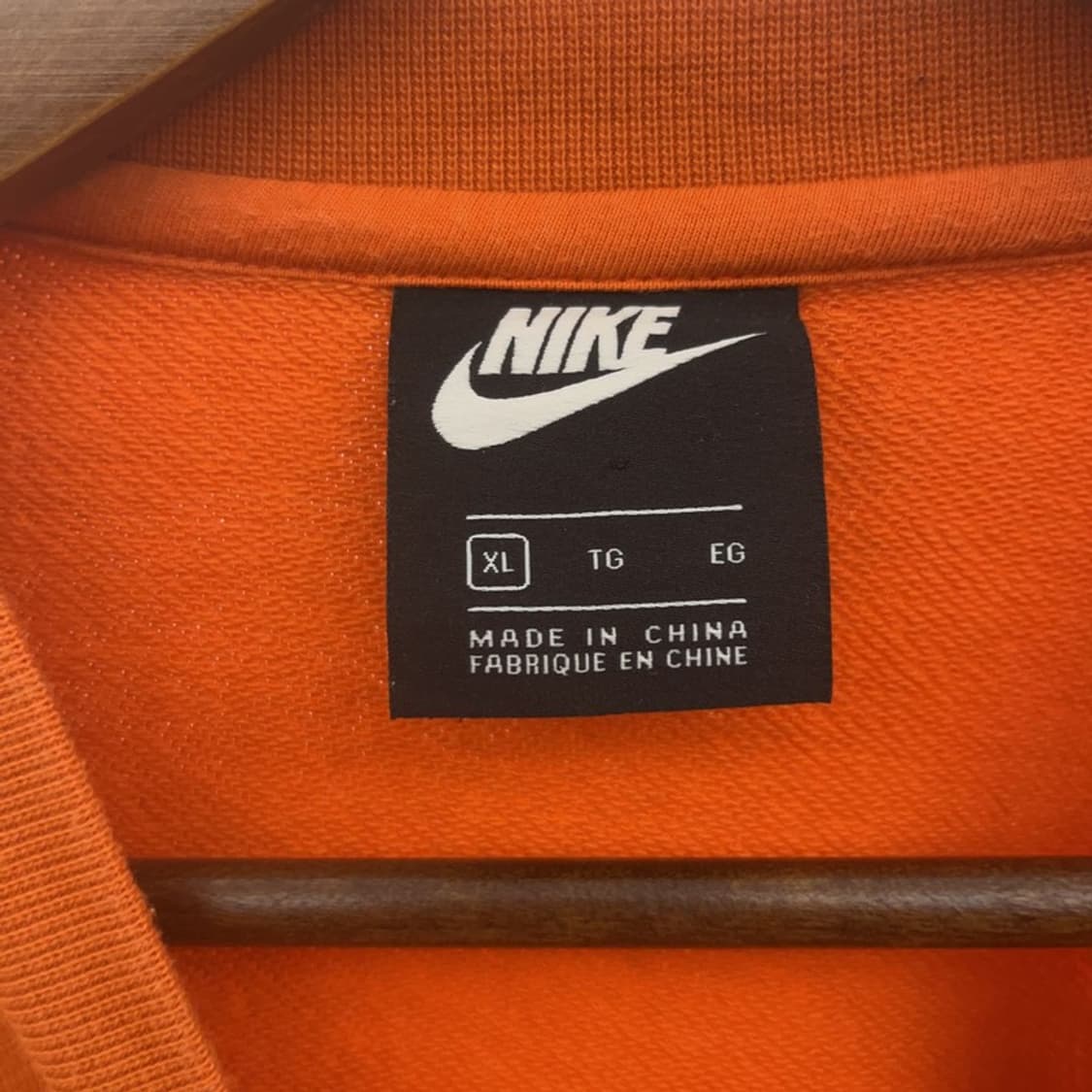 나이키 00's 퓨추라로고 자수 오렌지 맨투맨 스웻셔츠 XL C06740 상품이미지5
