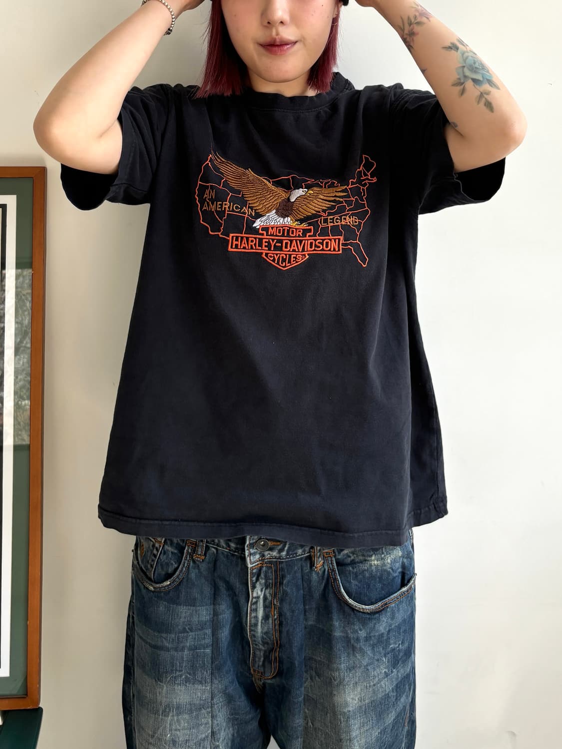 90’s Harley-Davidson 반팔 티셔츠 상품이미지2