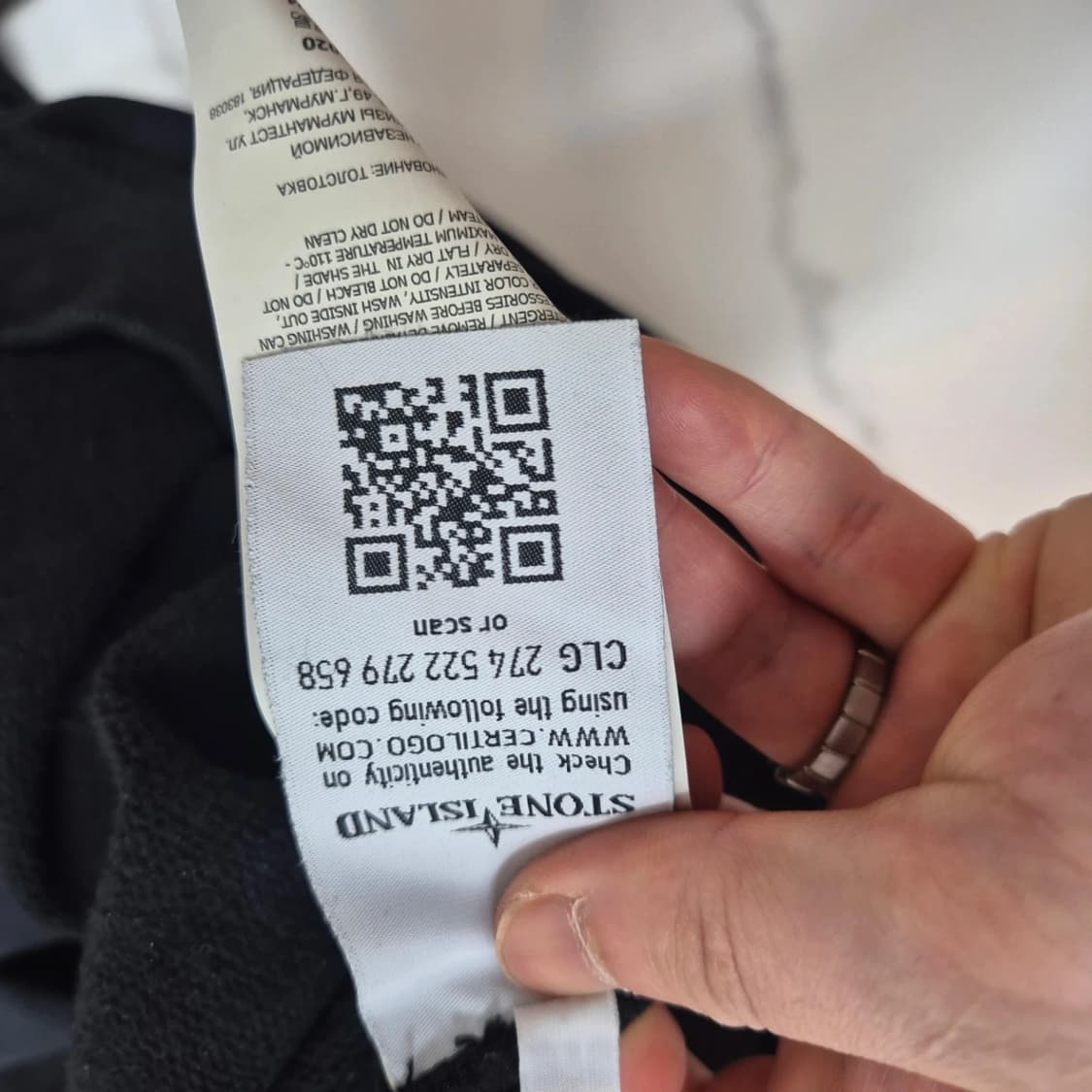 스톤아일랜드 맨투맨 블랙 M 상품이미지2