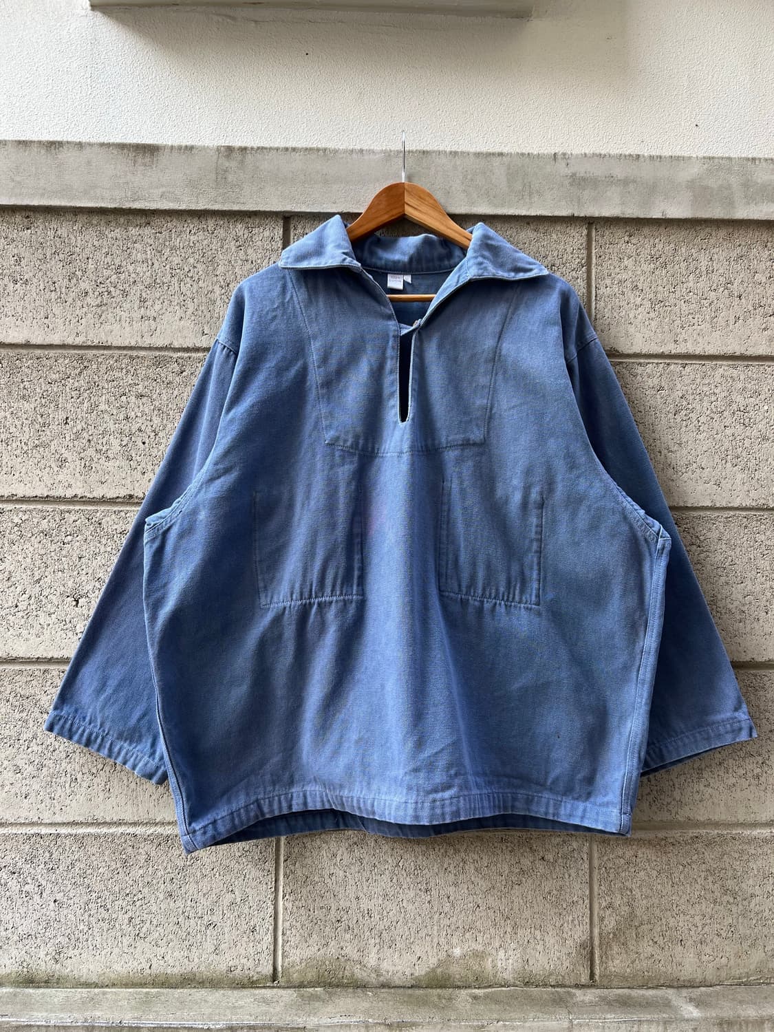 OLD VINTAGE LIGHT BLUE FRENCH 프렌치피셔맨스목자켓 상품이미지1