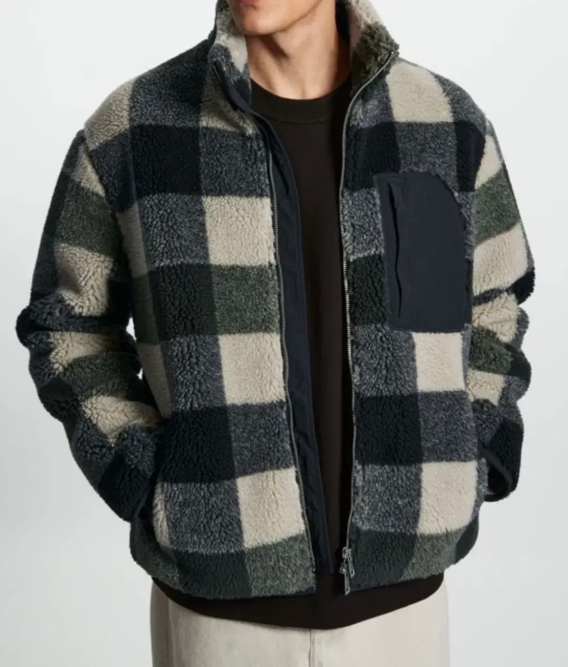 코스 COS / 체크 테디 플리스 / L 상품이미지1