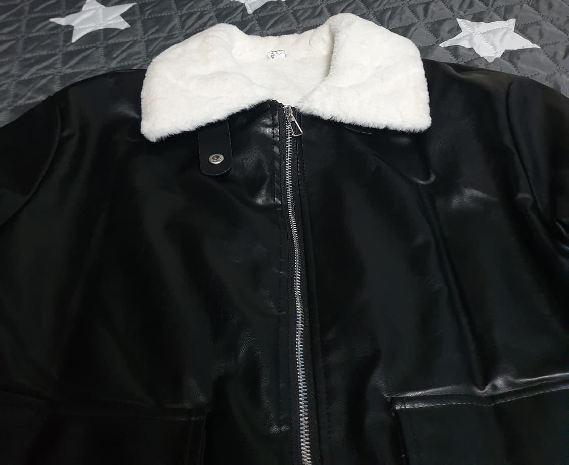 안감털 무스탕 자켓 블랙 (F) 상품이미지2