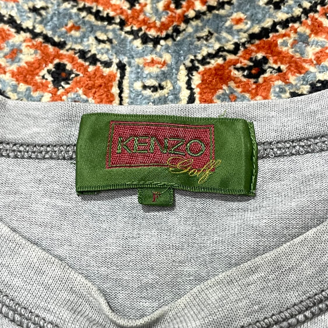 겐조 KENZO 골프 스펠 프린팅 그레이 반팔티셔츠 남성F 상품이미지3