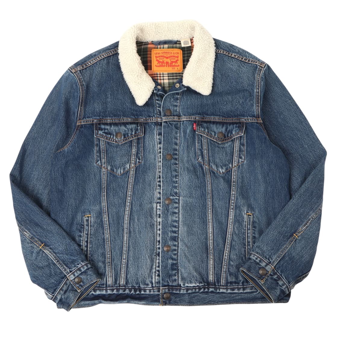 리바이스 체크라이너 쉐르파 데님 자켓 상품이미지1