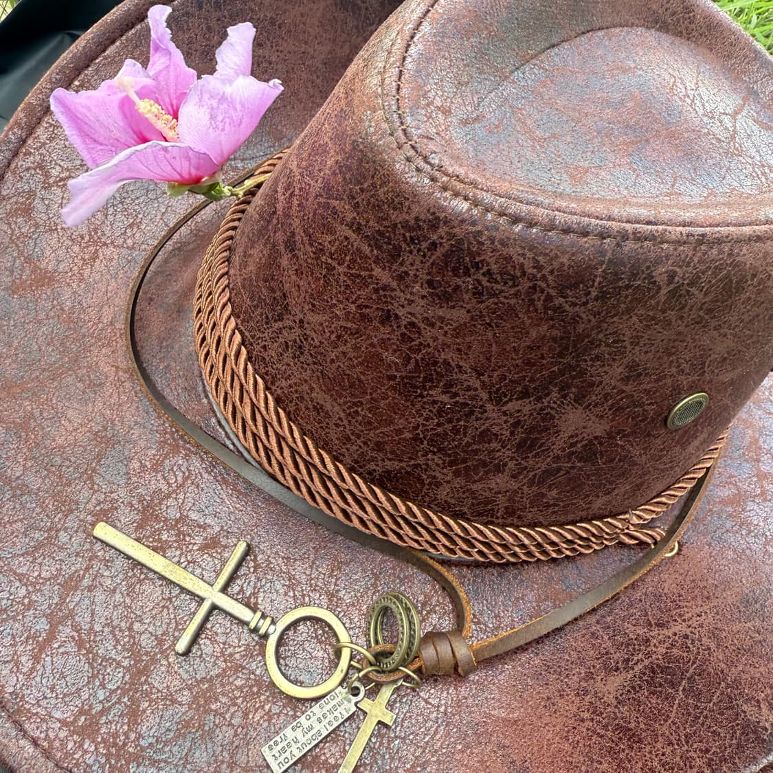 fake leather cowboy hat 상품이미지3