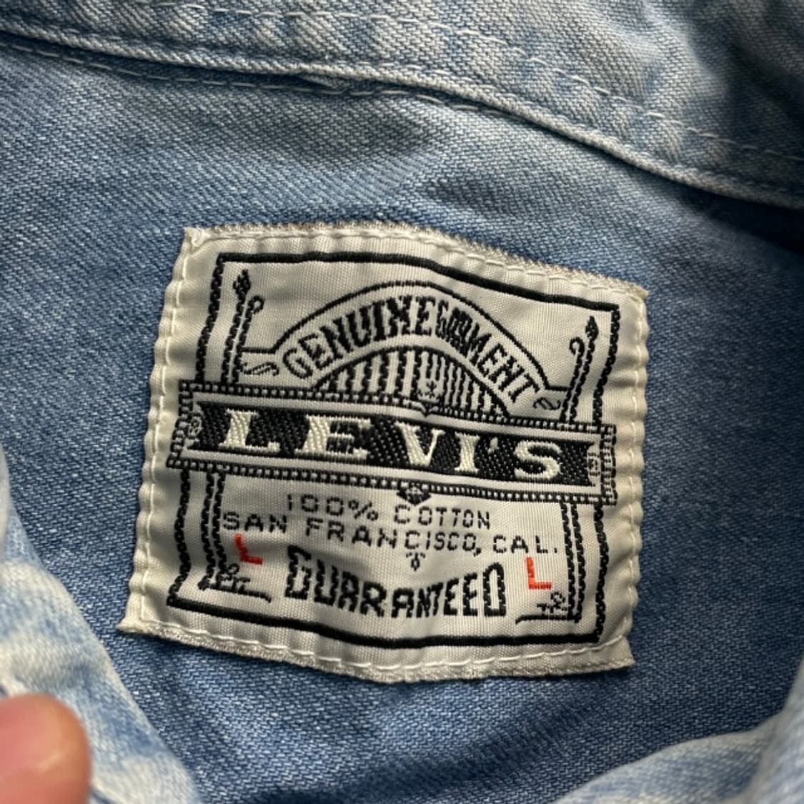 100 리바이스 데님셔츠 청남방 상품이미지3