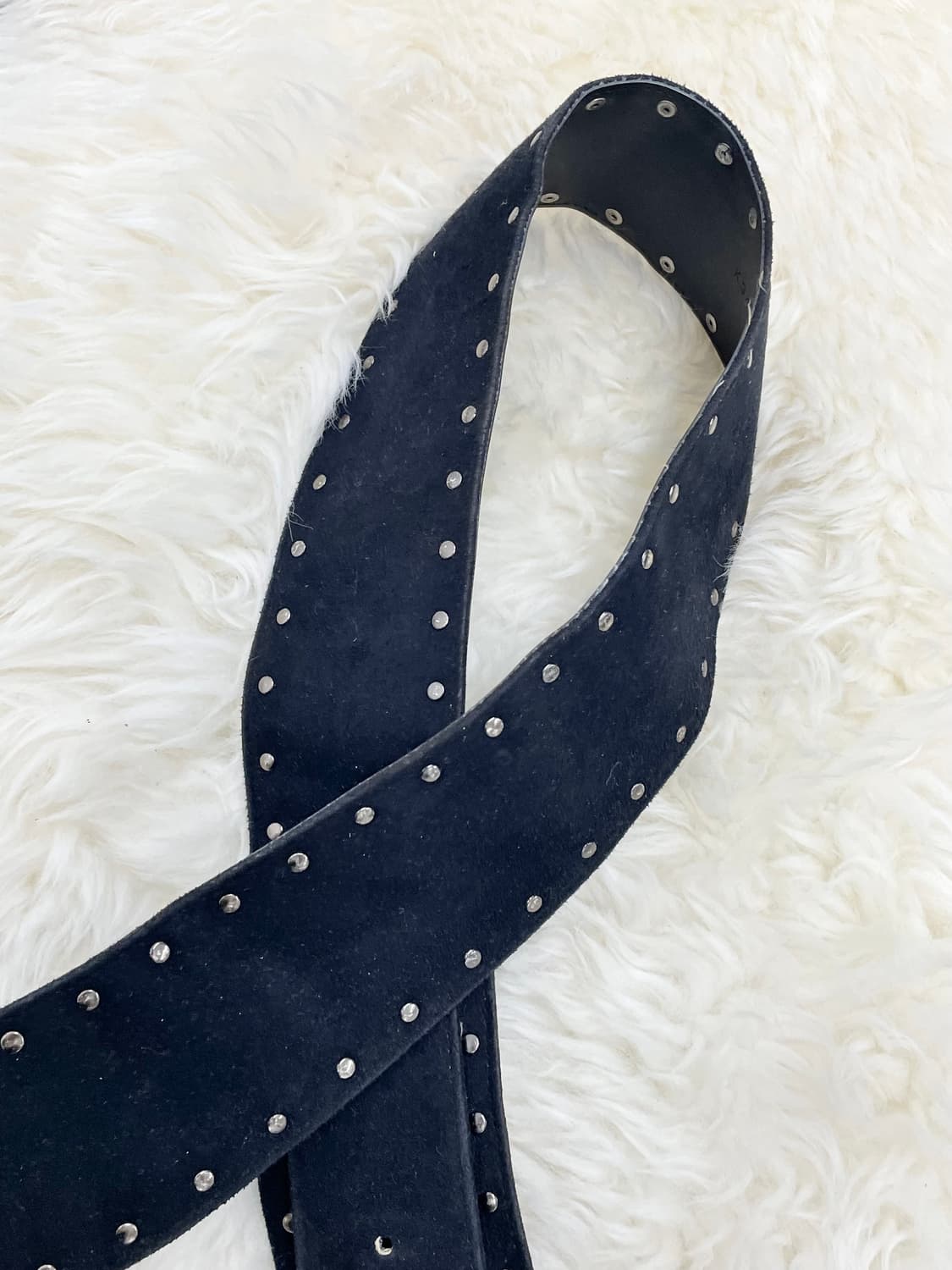 락시크 세무 스터드 와이드 벨트 상품이미지5