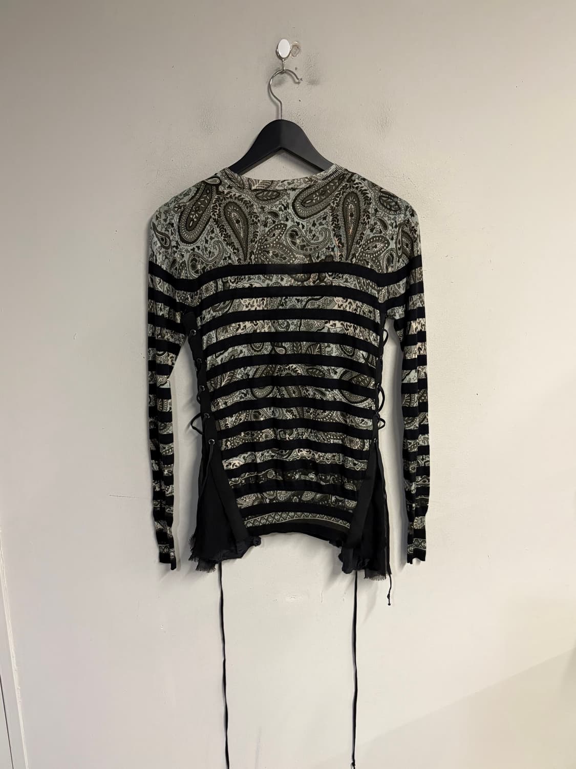 SACAI paisley mesh panel cardigan 상품이미지6