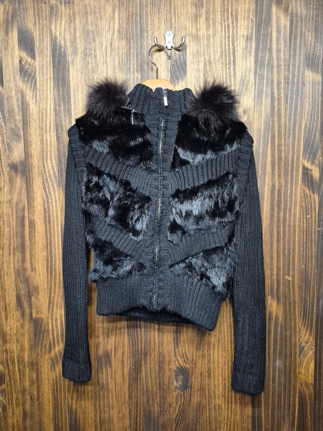 BLACK NEAT FUR ZIPUP 상품이미지4
