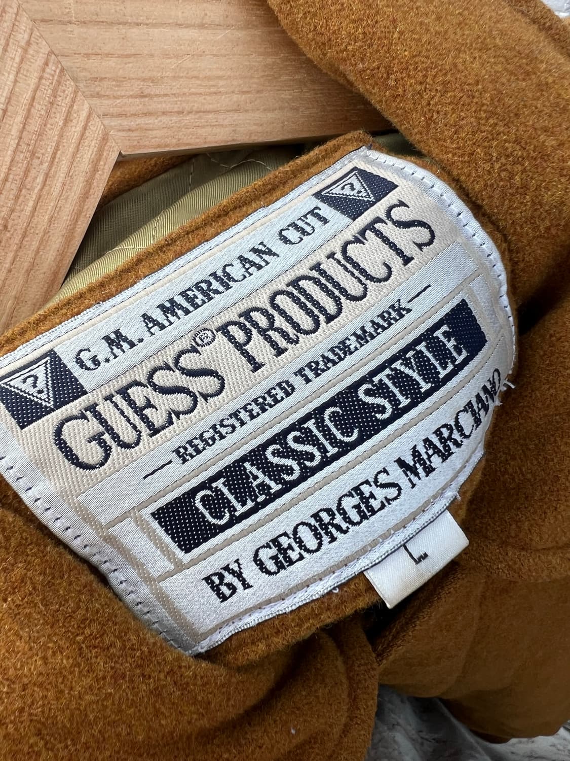 90s 게스 울 바시티 자켓 상품이미지5