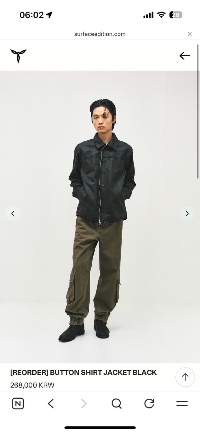 SURFACE EDITION BUTTON SHIRT JACKET M 상품이미지2