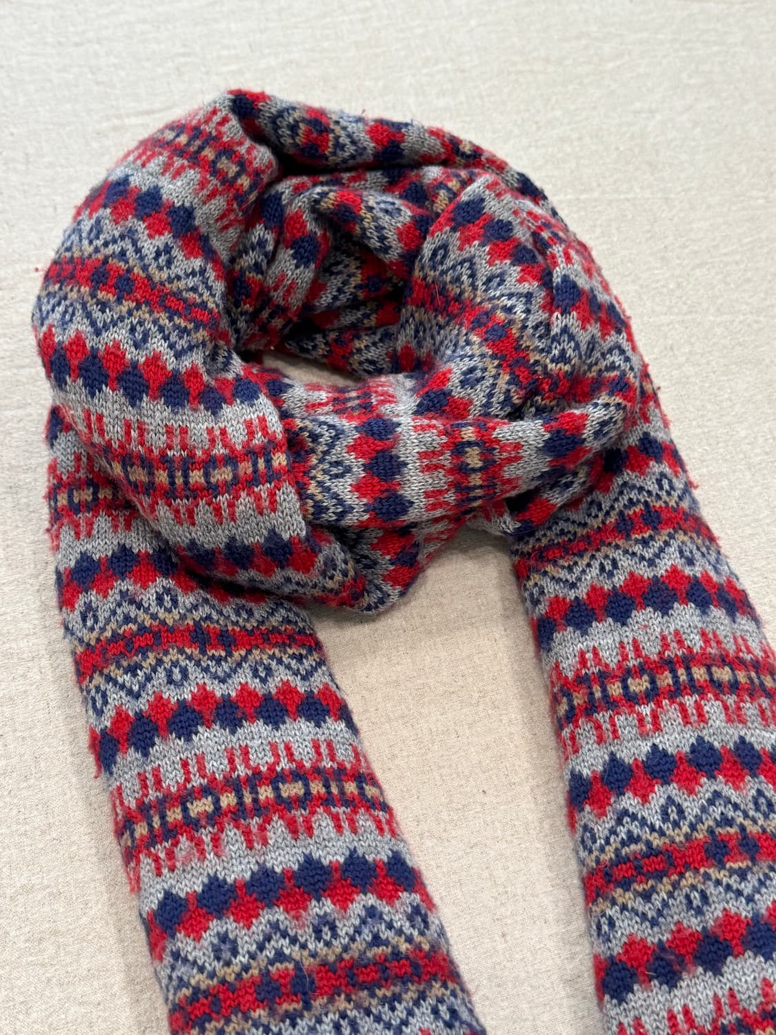 준야와타나베 노르딕 니트 머플러 상품이미지3