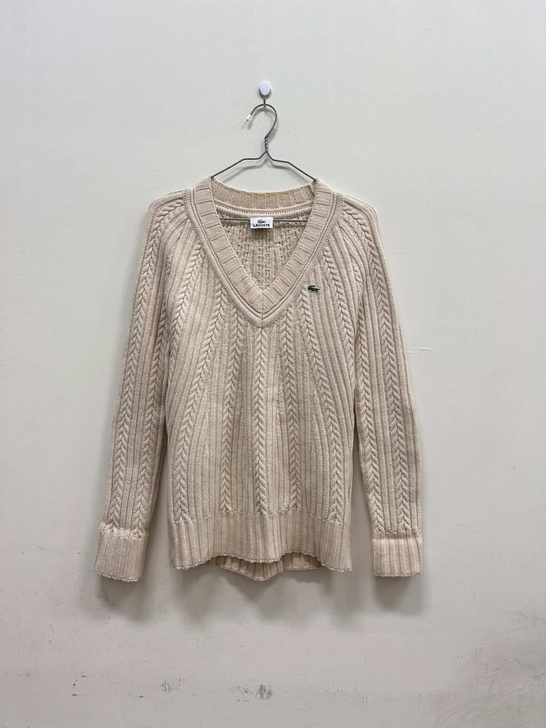 라코스테 꽈배기 니트 상품이미지1