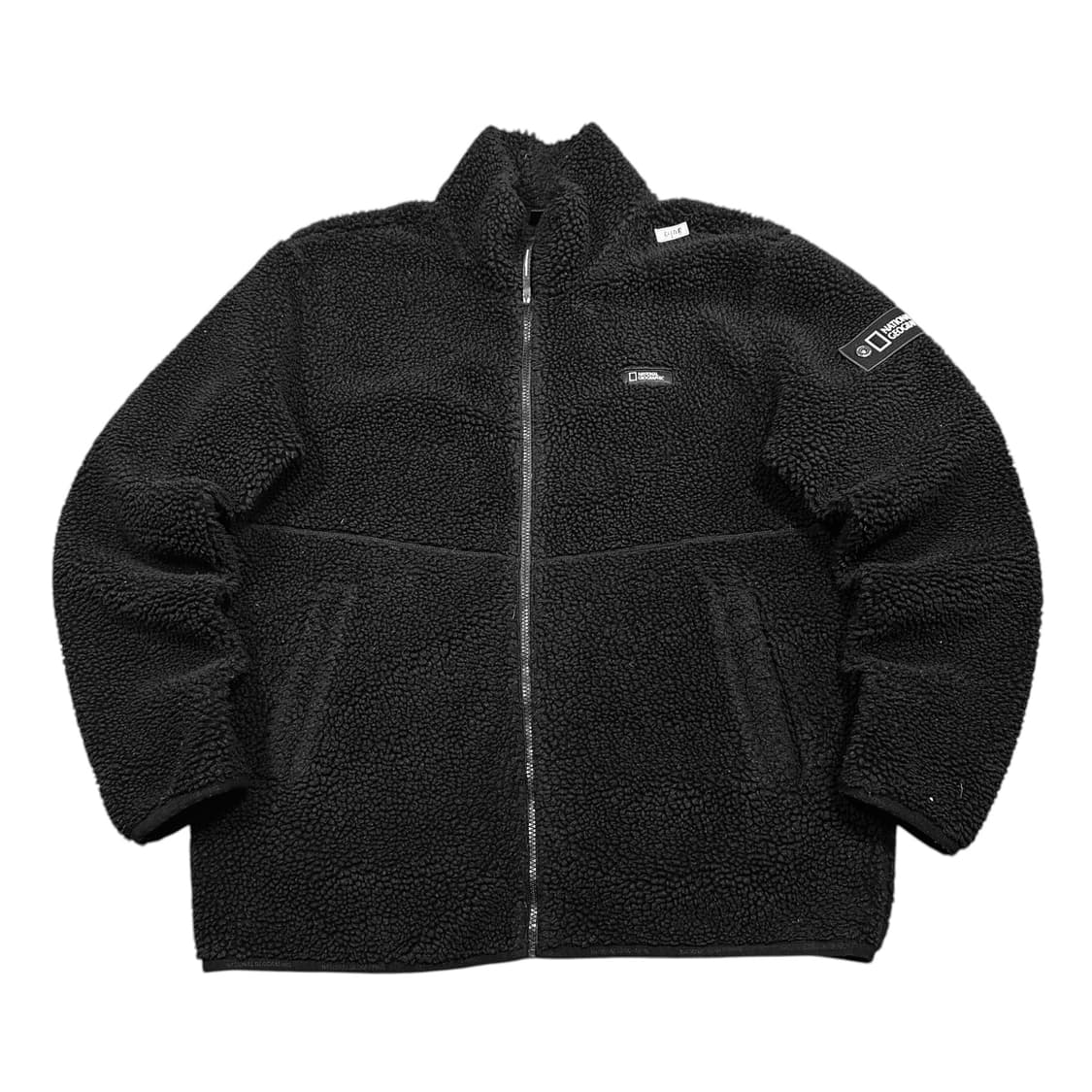 ✨ (바배) 내셔널 지오그래픽 블랙 뽀글이 플리스 집업  상품이미지1