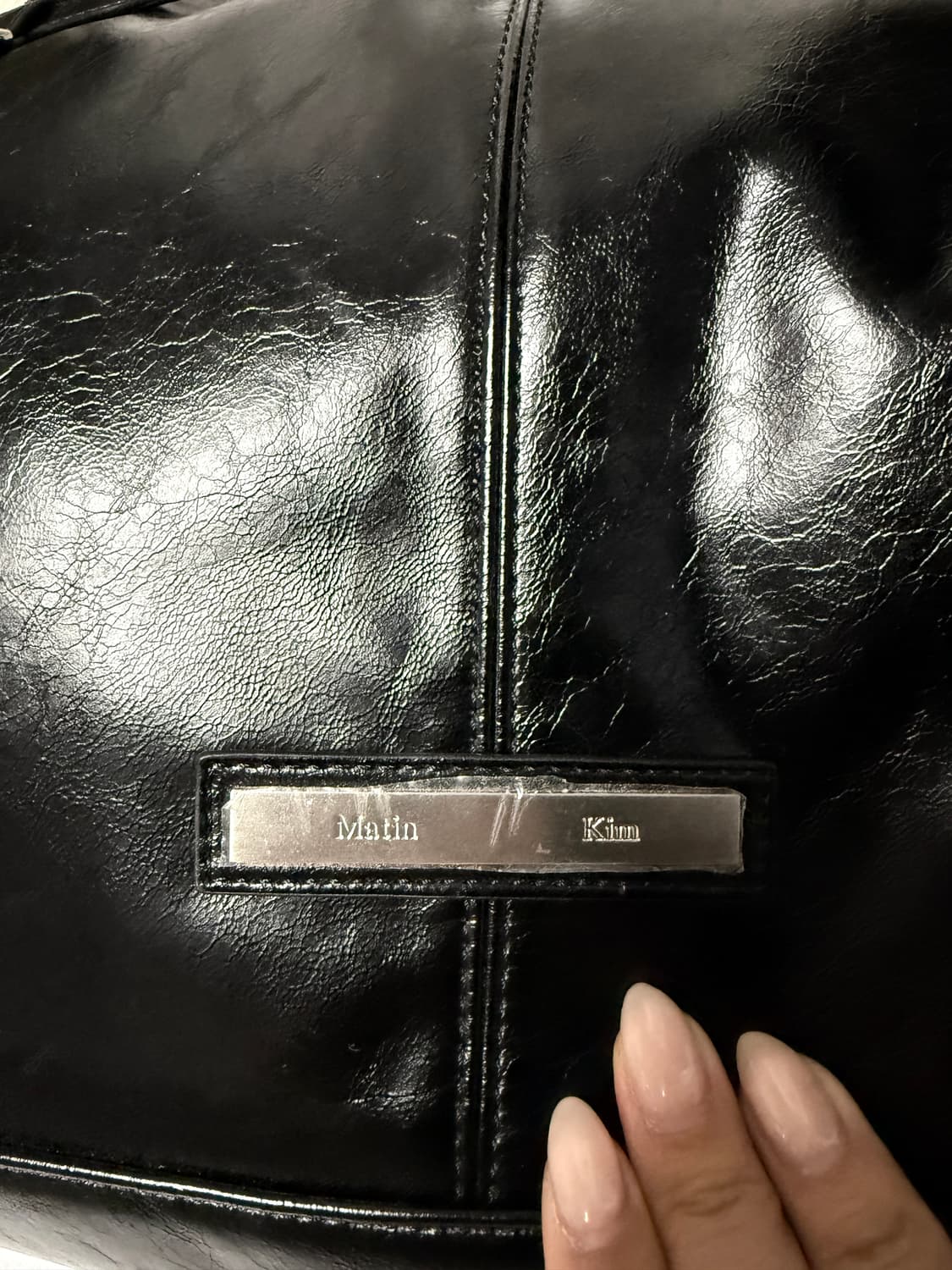 🖤 마뗑킴 정품 블랙 레더 숄더백 🖤 상품이미지6