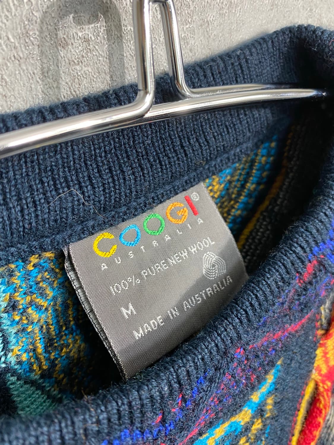 [M] 90s Coogi 쿠지 케이블 니트 상품이미지6