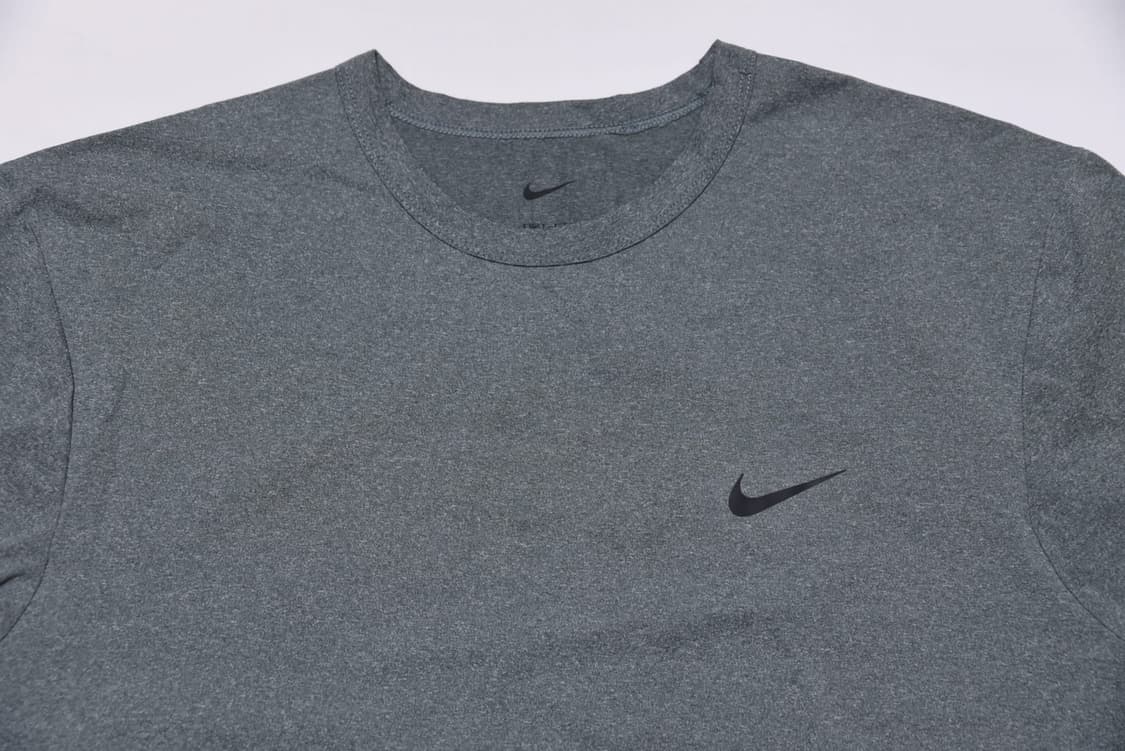 나이키 하이버스 Dri-FIT UV 헤더 그레이 반팔 티셔츠 L 상품이미지1