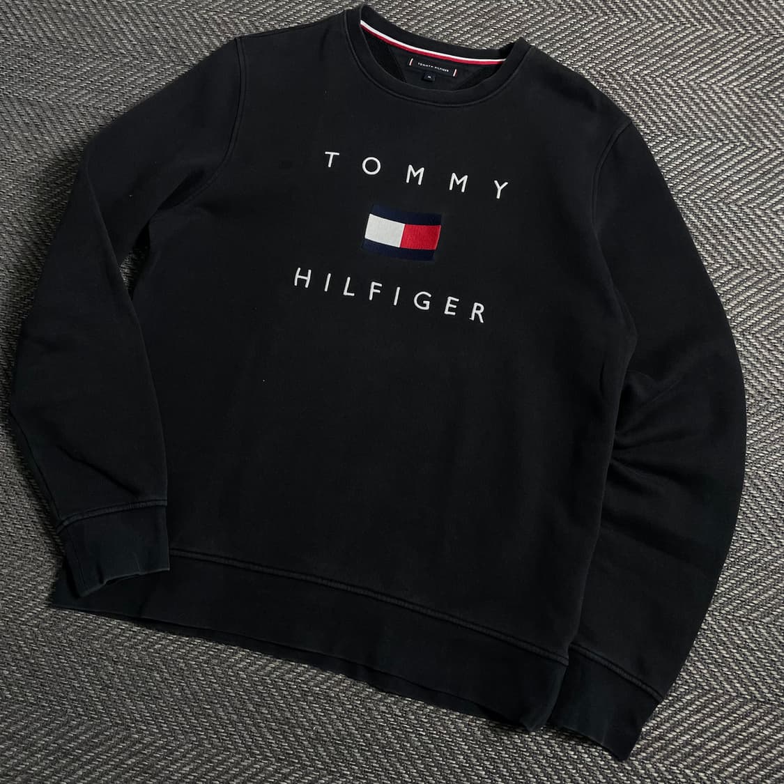 타미힐피거 자수 빅로고 박시핏 맨투맨y 4979 상품이미지2