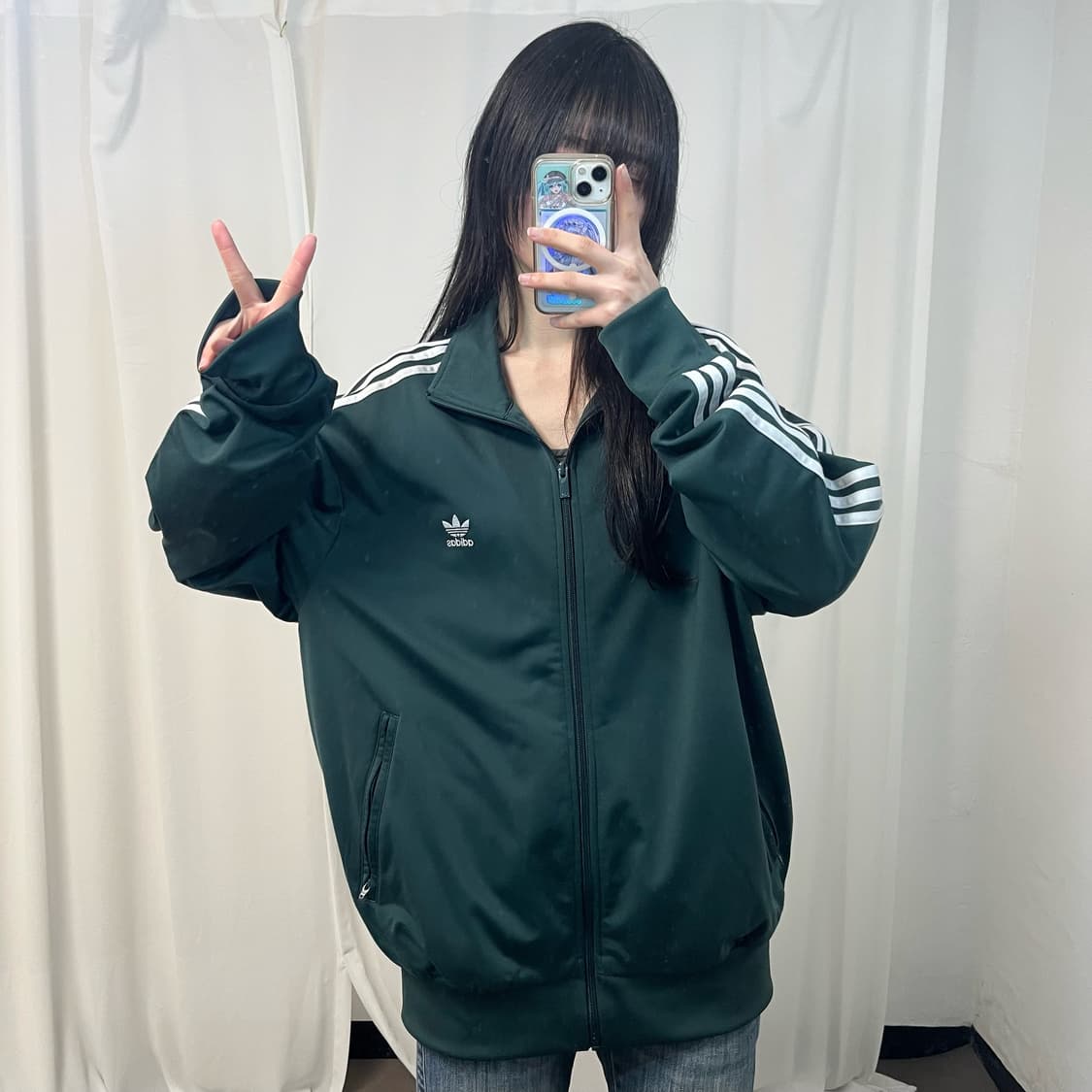 Adidas new Firebird green jersey 상품이미지2