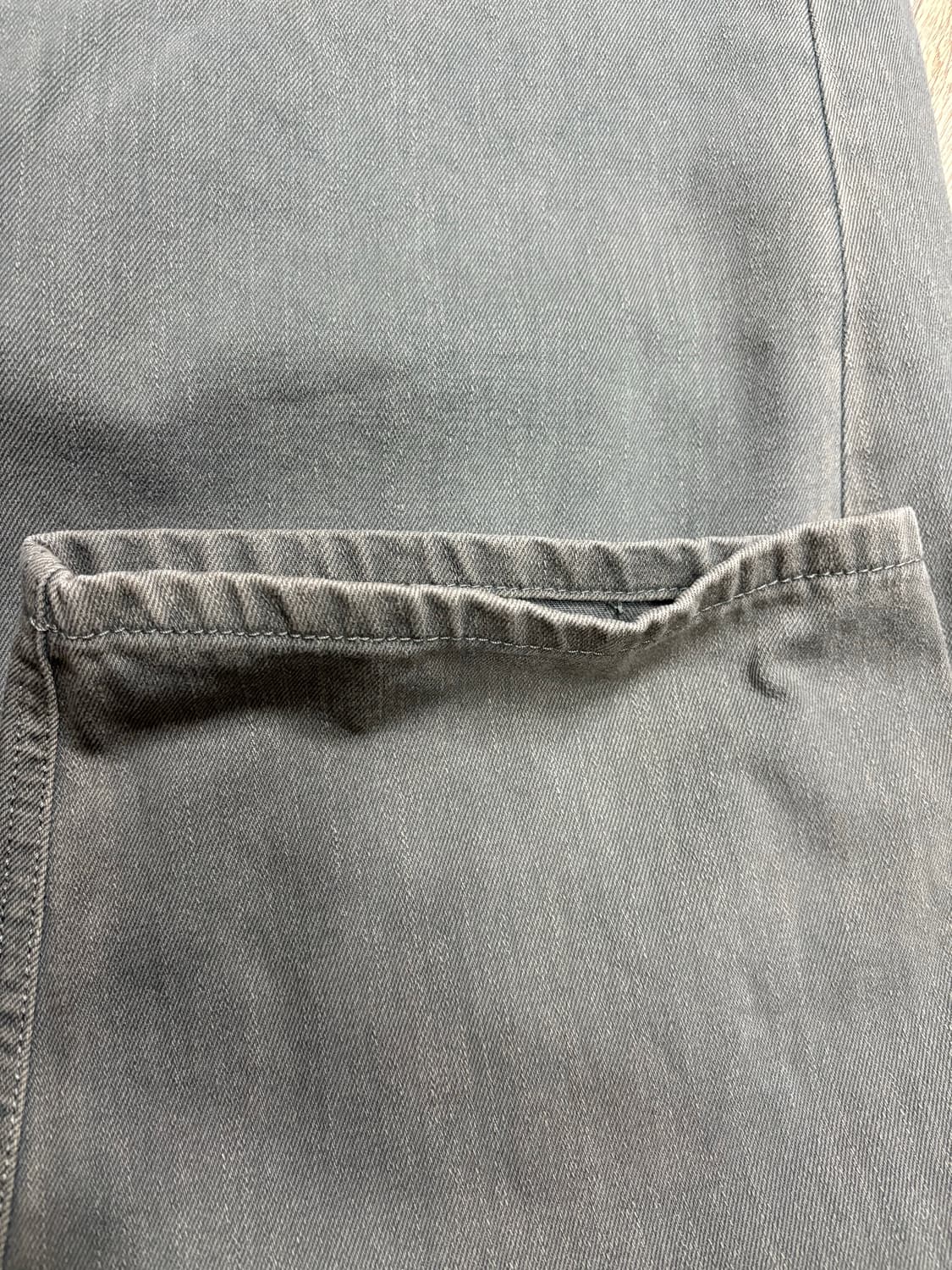 해칭룸 와이드커브진 올리브 3 상품이미지2