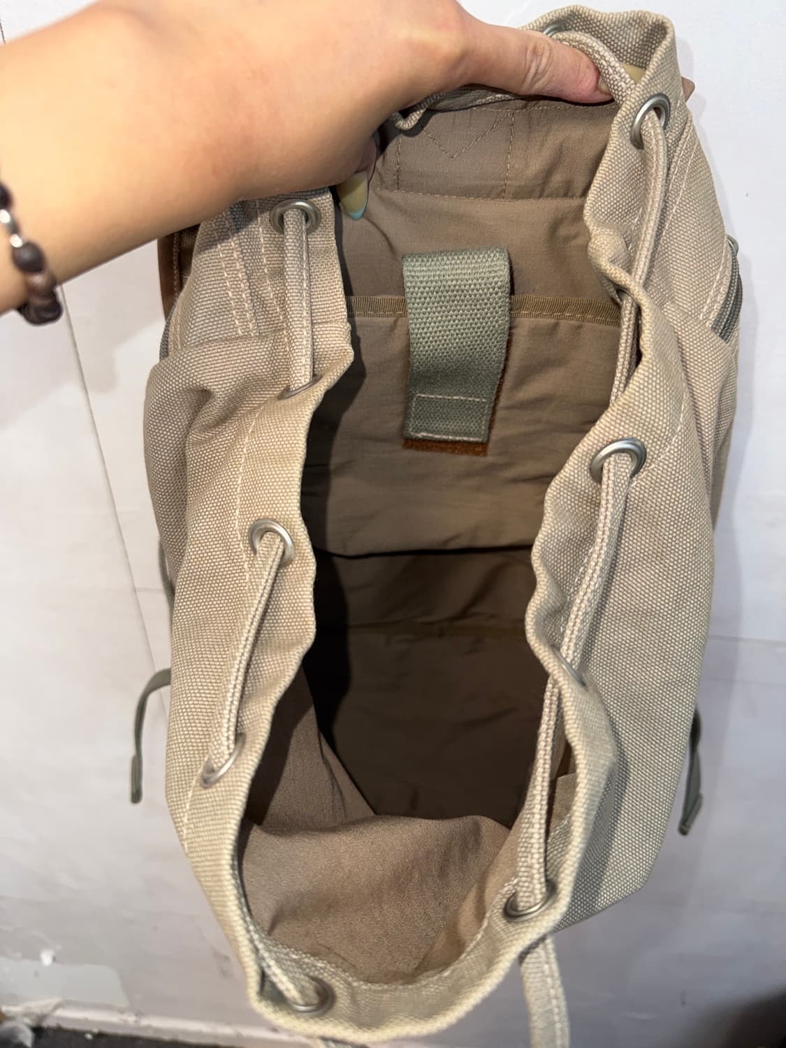 Oneill beige brown multi pocket backpack 상품이미지5