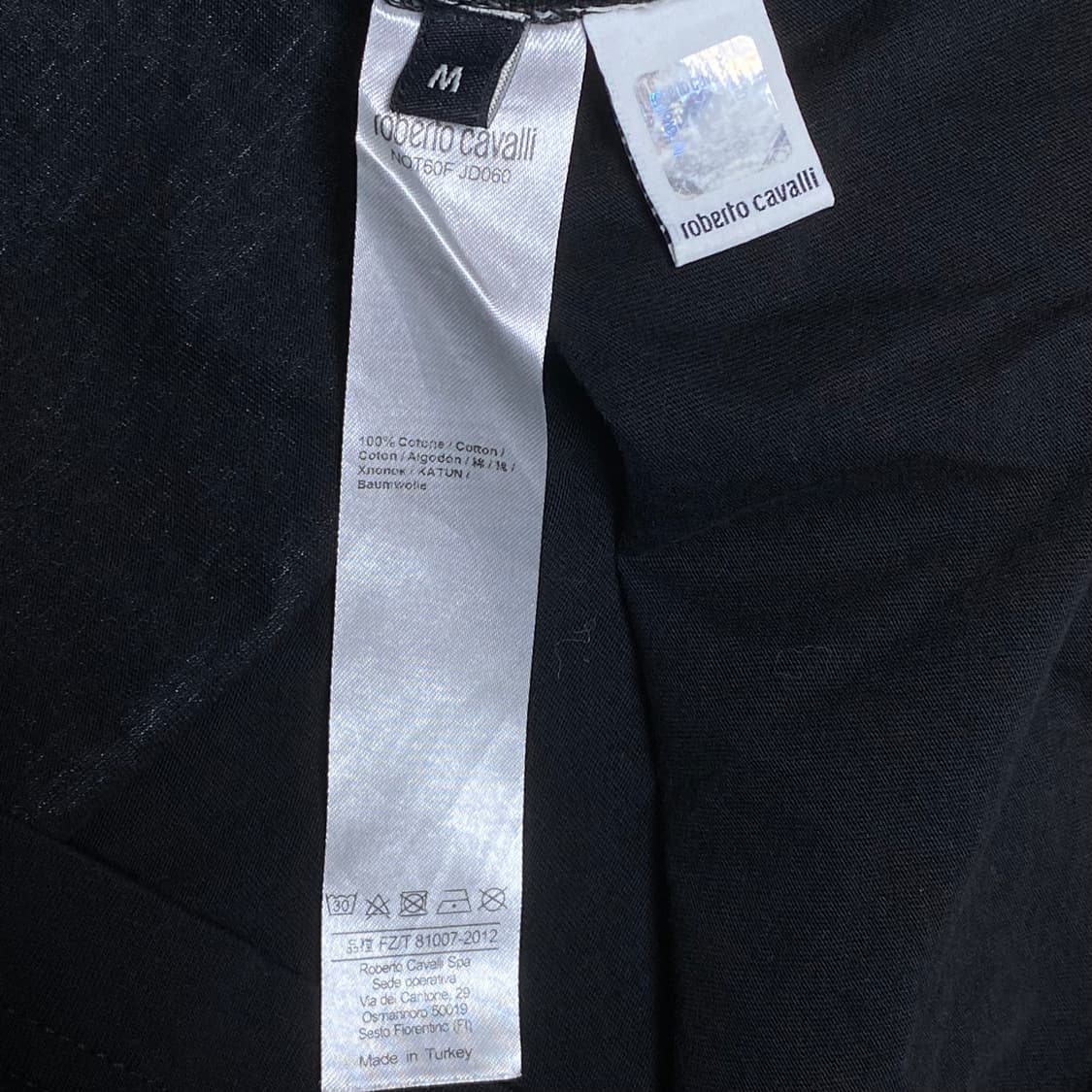 Roberto Cavalli 그래픽 티셔츠 블랙 M 상품이미지5