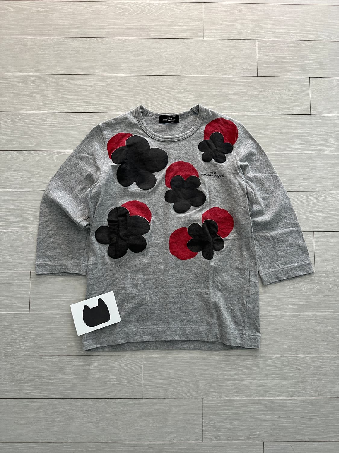 꼼데가르송 트리콧 플라워 티셔츠 상품이미지4