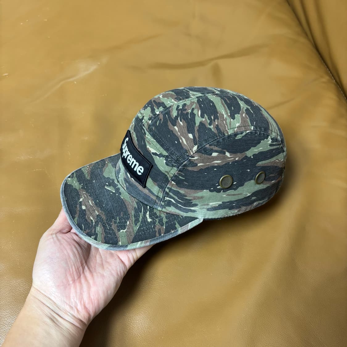 Supreme 슈프림 24ss 밀리터리 워시드 타이거 카모 캠프캡 모자 상품이미지5