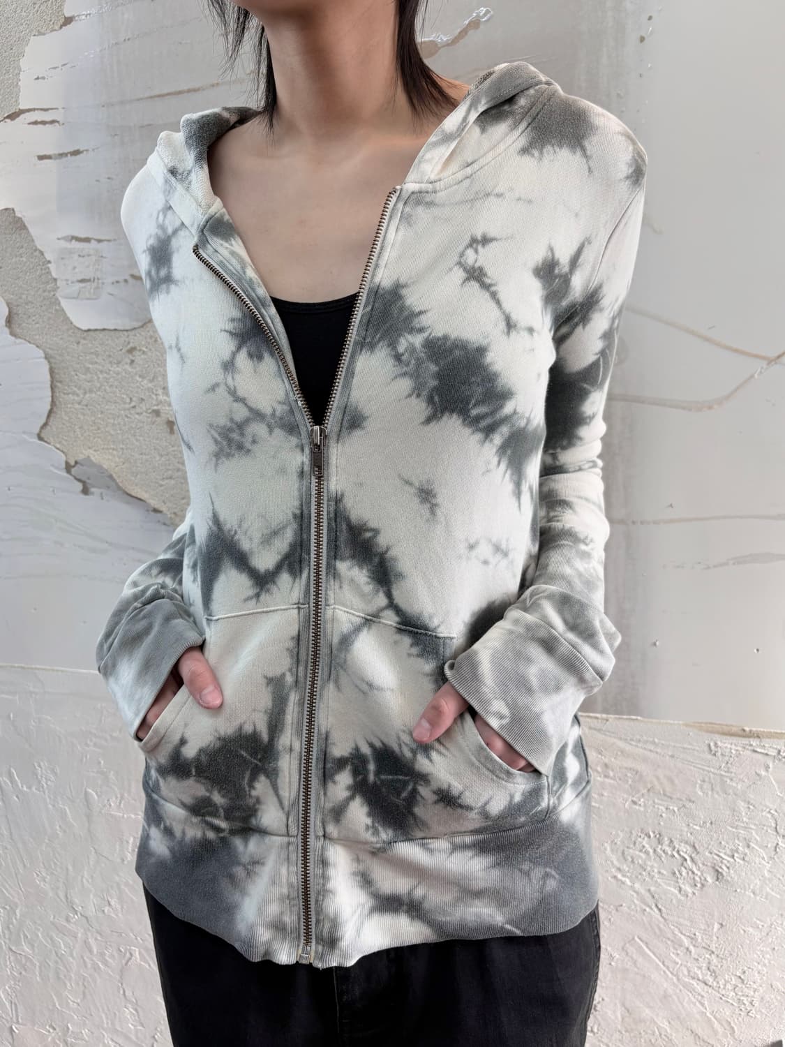 Tie-Dye Hooded Zip-Up 상품이미지1