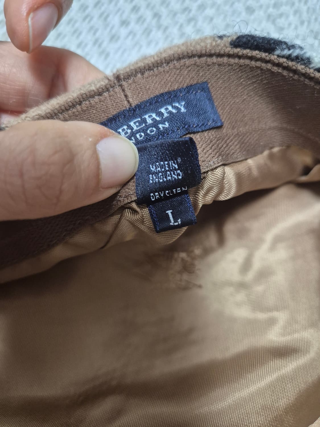 (정품) 버버리 체크   헌팅캡 뉴스보이캡 라지 상품이미지6