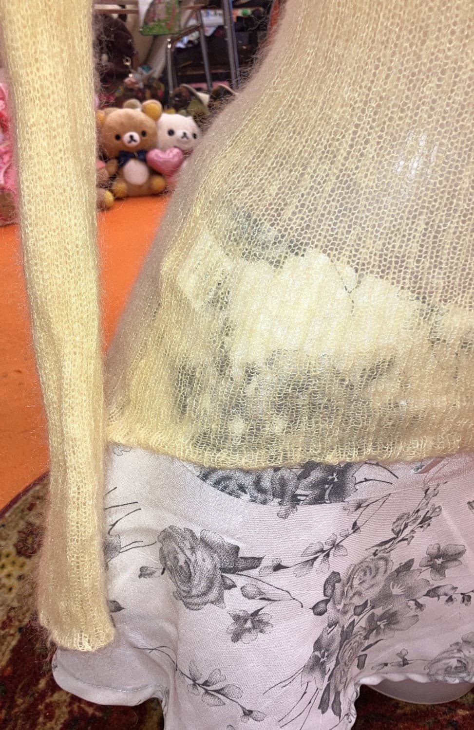 jpn 레몬 모헤어 니트 상품이미지3