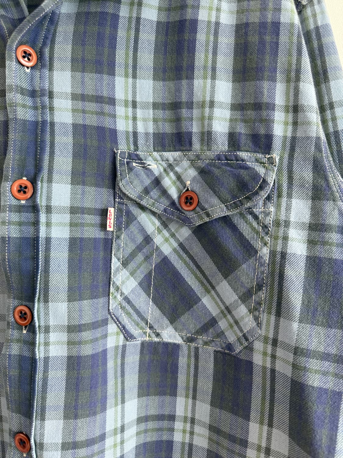 올드 리바이스(Levi's) 체크 워크셔츠 상품이미지3