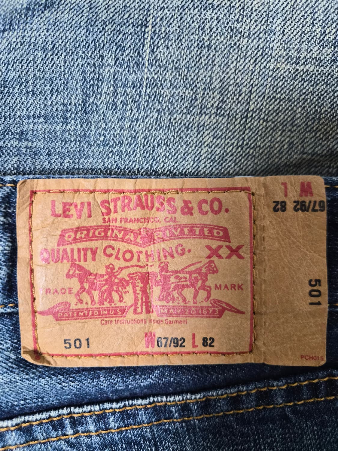 리바이스Levis 501 Korea 스트레이트진 Free사이즈 P-200 상품이미지4