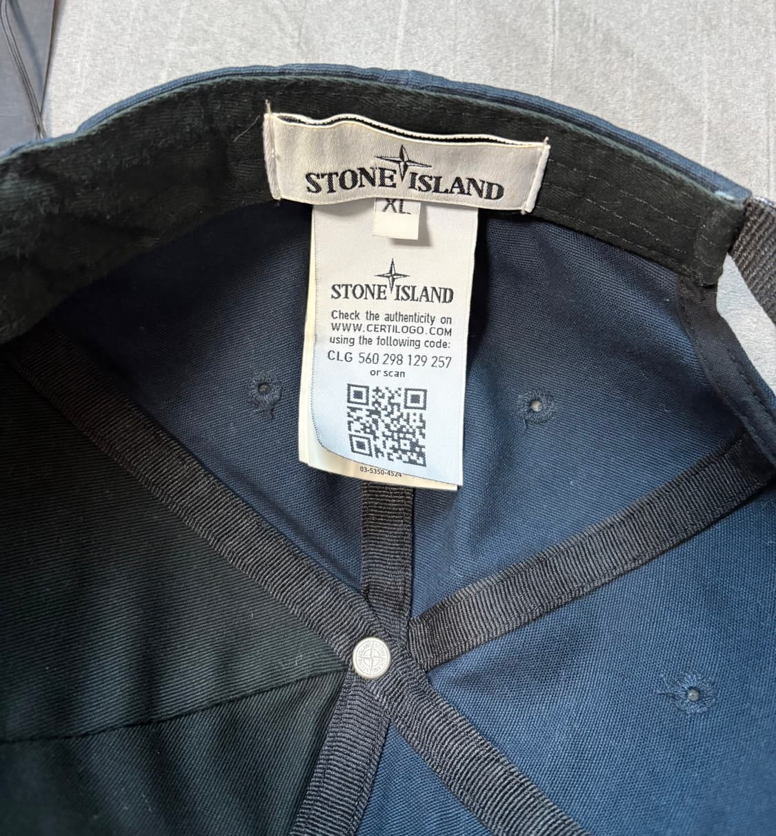 스톤아일랜드 볼캡 모자 다크네이비 / XL 상품이미지4