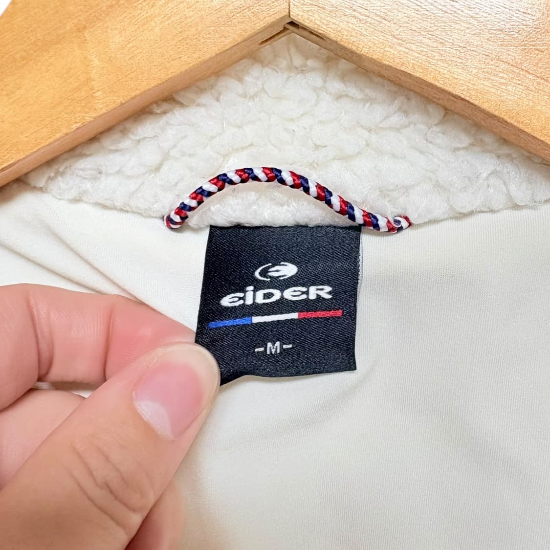 아이더 아이보리 뽀글이 후리스 플리스자켓  상품이미지4