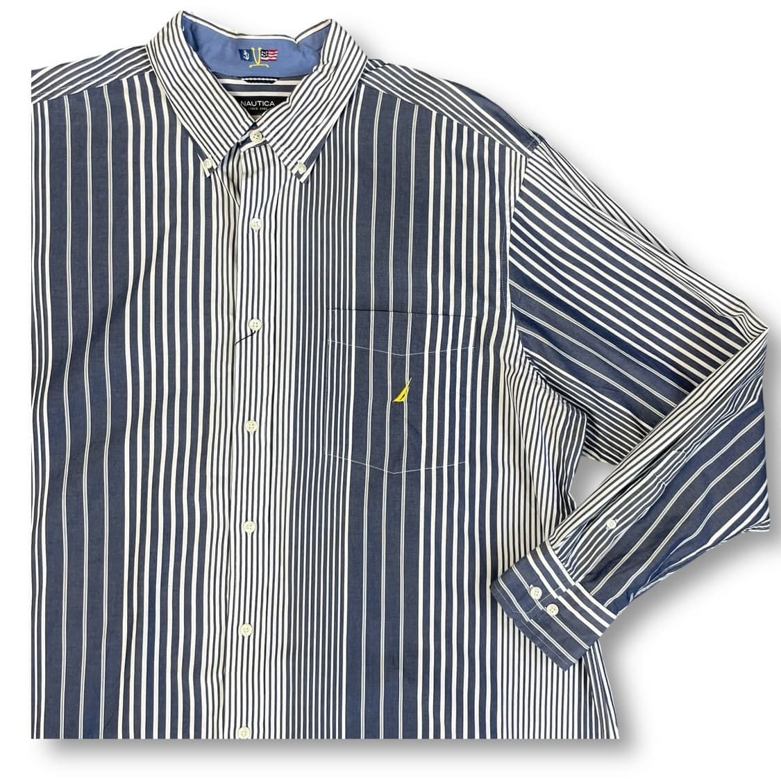 노티카 빅사이즈 스트라이프 긴팔 셔츠 2X 상품이미지3